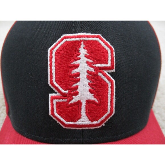 Stanford Cardinal Hat Cap Strap Back One Size Red Black College Football Mens - Picture 3 of 9